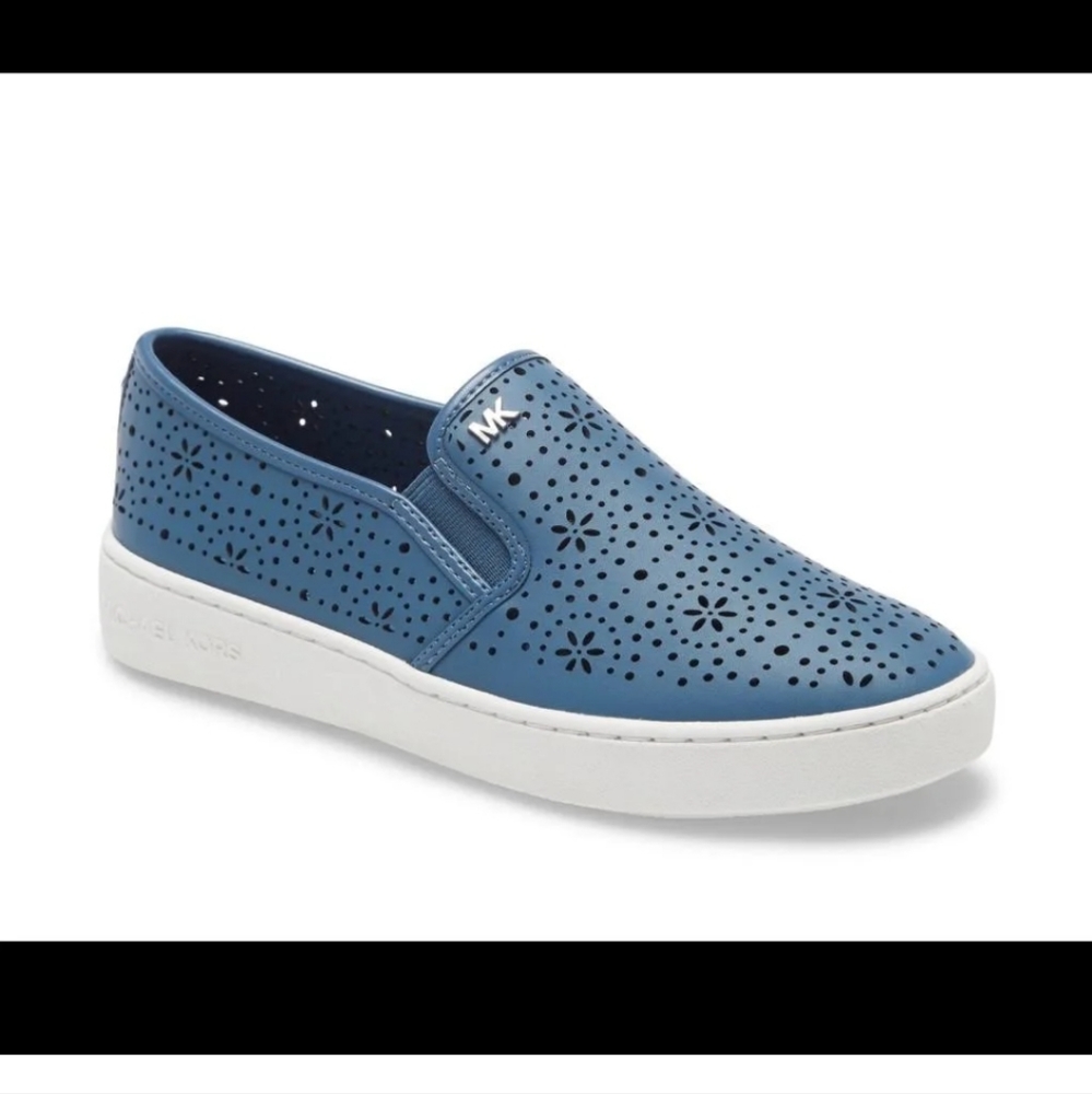 Michael Kors Kane Perforated Leather Slip-On Sneakers